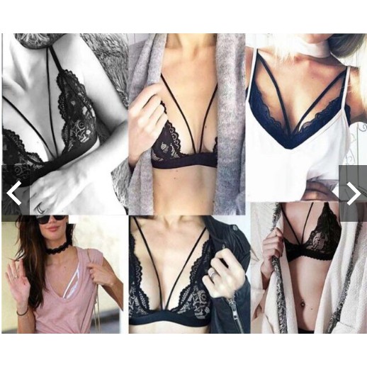 Áo Lót Nữ không Gọng💖FREE SHIP💖Aó Bra Ren Dây Chéo(6635) | BigBuy360 - bigbuy360.vn