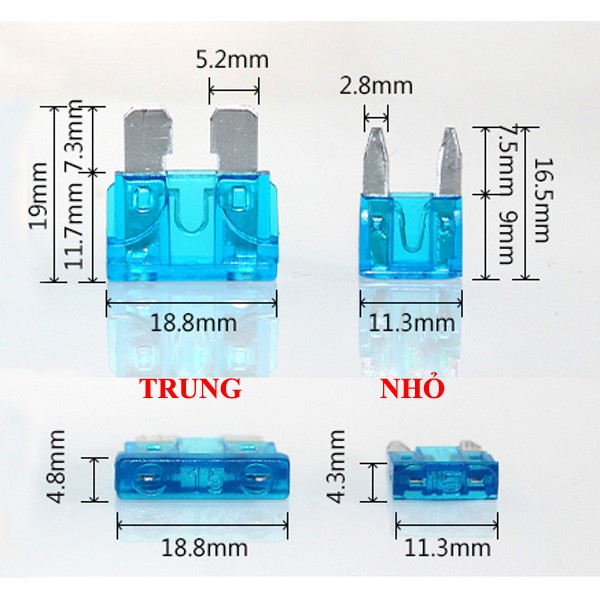 Đế gắn cầu chì nhỏ – cầu chì trung chống nước