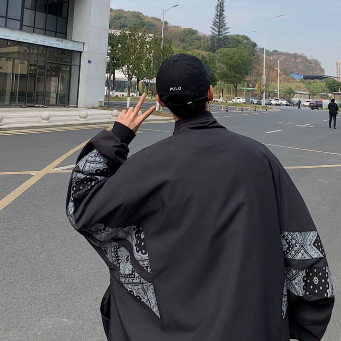 Áo khoác bóng chày dáng rộng thời trang cá tính cho nam