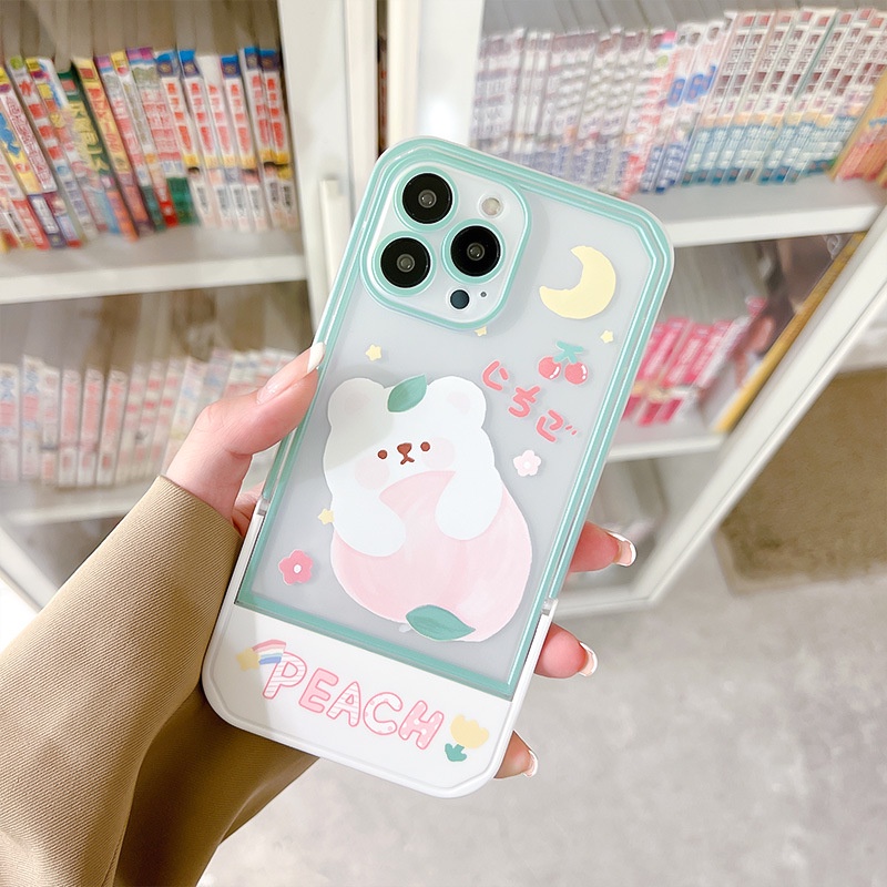 Ốp Điện Thoại Silicon tpu Có Giá Đỡ Ẩn Cho  iphone13Promax 12Pro 11 7 8