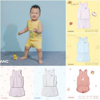 Bộ áo ba lỗ quần đùi trẻ em summer Chaang