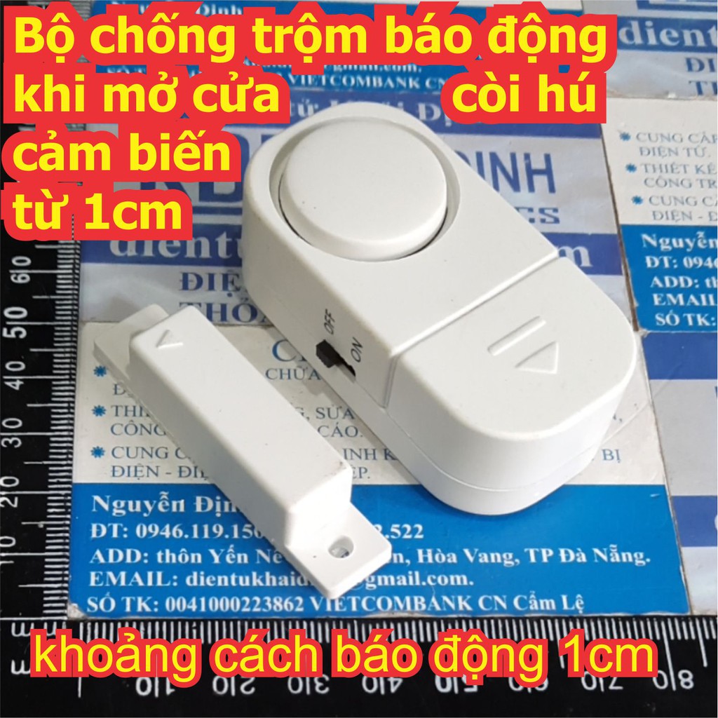 Bộ chống trộm báo động khi mở cửa còi hú cảm biến từ 1cm kde7739