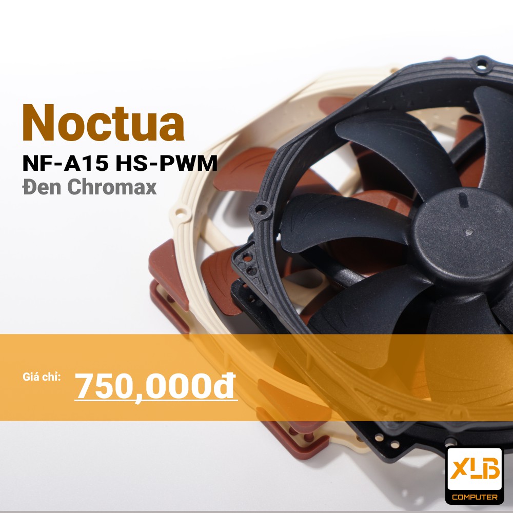 Quạt tản nhiệt Noctua NF-A15 HS-PWM chromax.black.swap