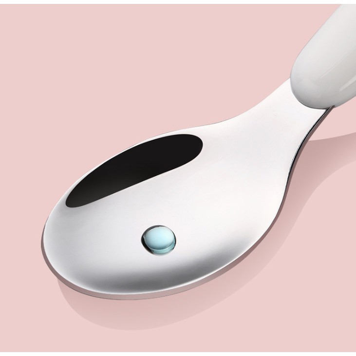 Bộ thìa dĩa an toàn bằng Inox có hộp đựng cho bé IN36