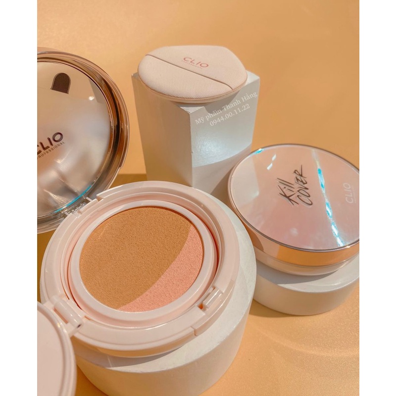 PHẤN NƯỚC CLIO KILL COVER PINK GLOW CREAM CUSHION CHÍNH HÃNG - 8456