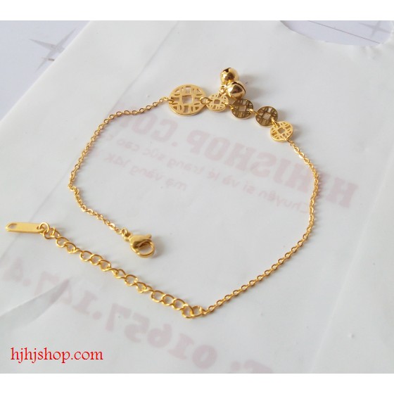 Lắc chân nữ 5 đông xu có chuông kêu | BigBuy360 - bigbuy360.vn