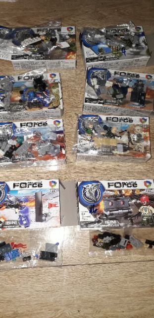 Sét 16 hộp legoForce Chiến Hạm Biệt đội Sói biển 40007 trọn bộ