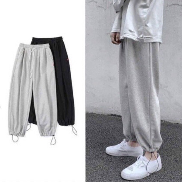 Quần jogger nỉ ngoại ống rút tuỳ chỉnh siêu đep ⛔Hàng y hình⛔️