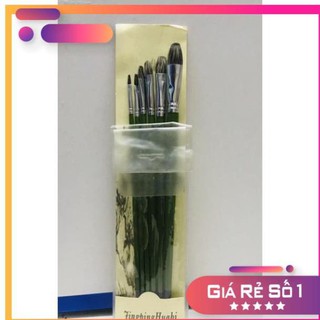 BỘ CỌ LÔNG CHỒN 6 CÂY CÓ VỎ