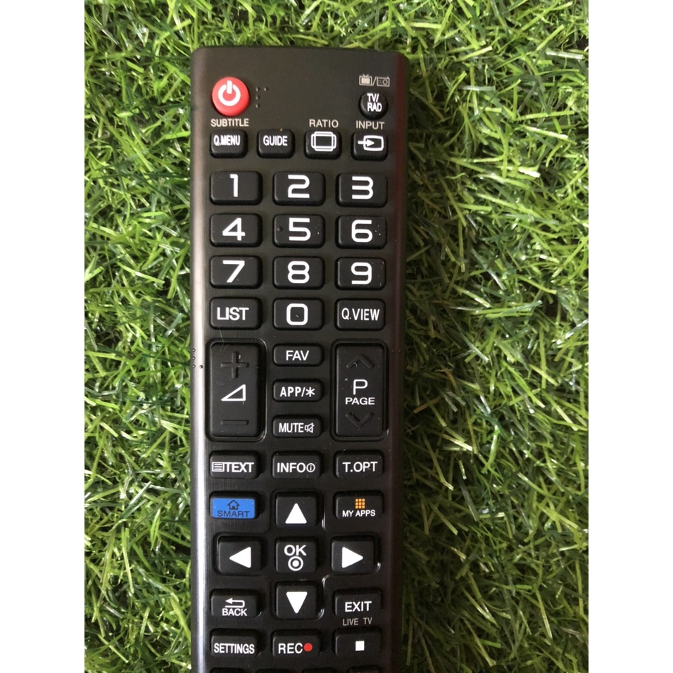 Điều khiển tivi LG AKB73715601 lô gô đỏ chính hãng theo máy - tặng kèm pin- Remote tivi LG smart internet zin theo hãng
