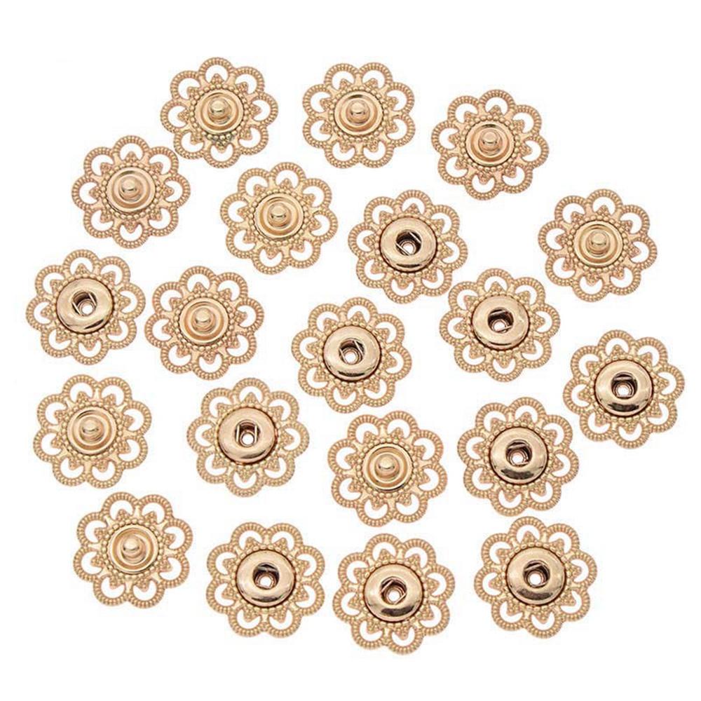 YIYU Nút Áo Khoác Hình Bông Hoa 23mm