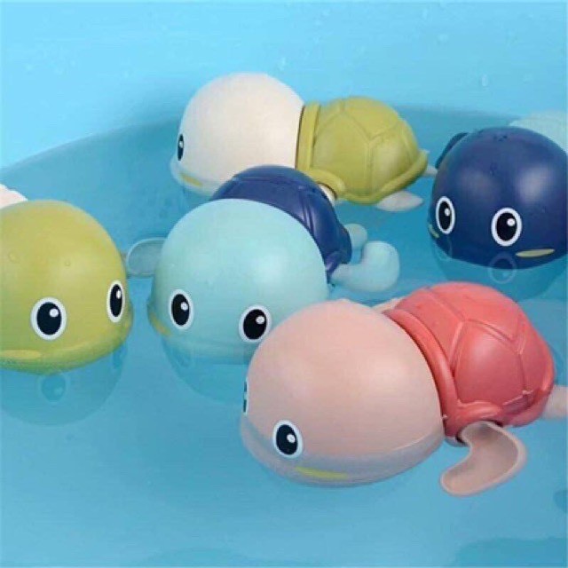 Rùa bơi đáng yêu cho bé thả bồn nhà tắm nhỏ gọn, dễ thương đồ chơi dưới nước cho bé