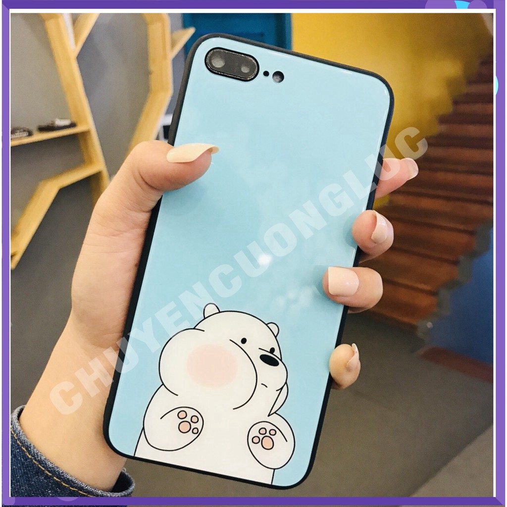 [HOT] Ốp Lưng Kính Cường Lực Panda Kute - A109