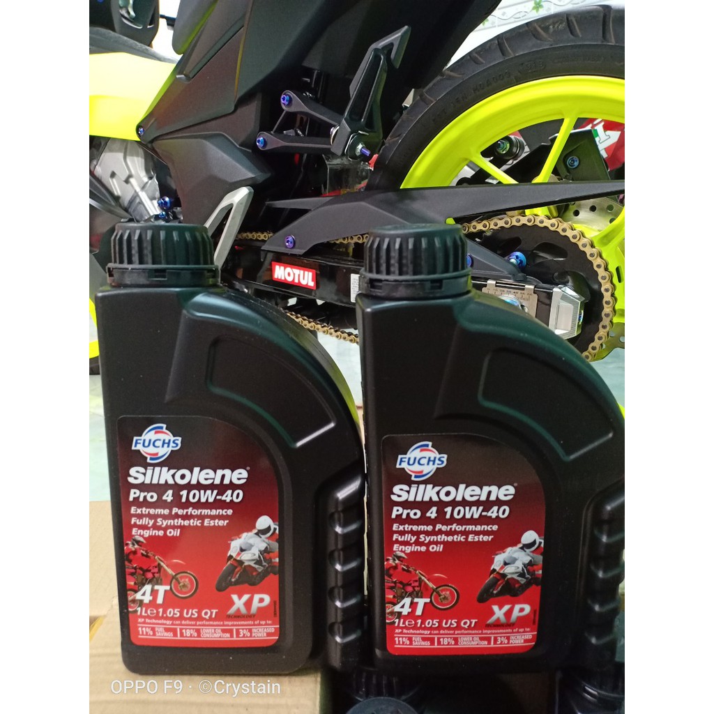 Nhớt  Fuchs Silkolene Pro 10W40 Full tổng hợp 100% Cao Cấp Xe Côn Tay + Xe Số  " Có Chiết Lẻ "