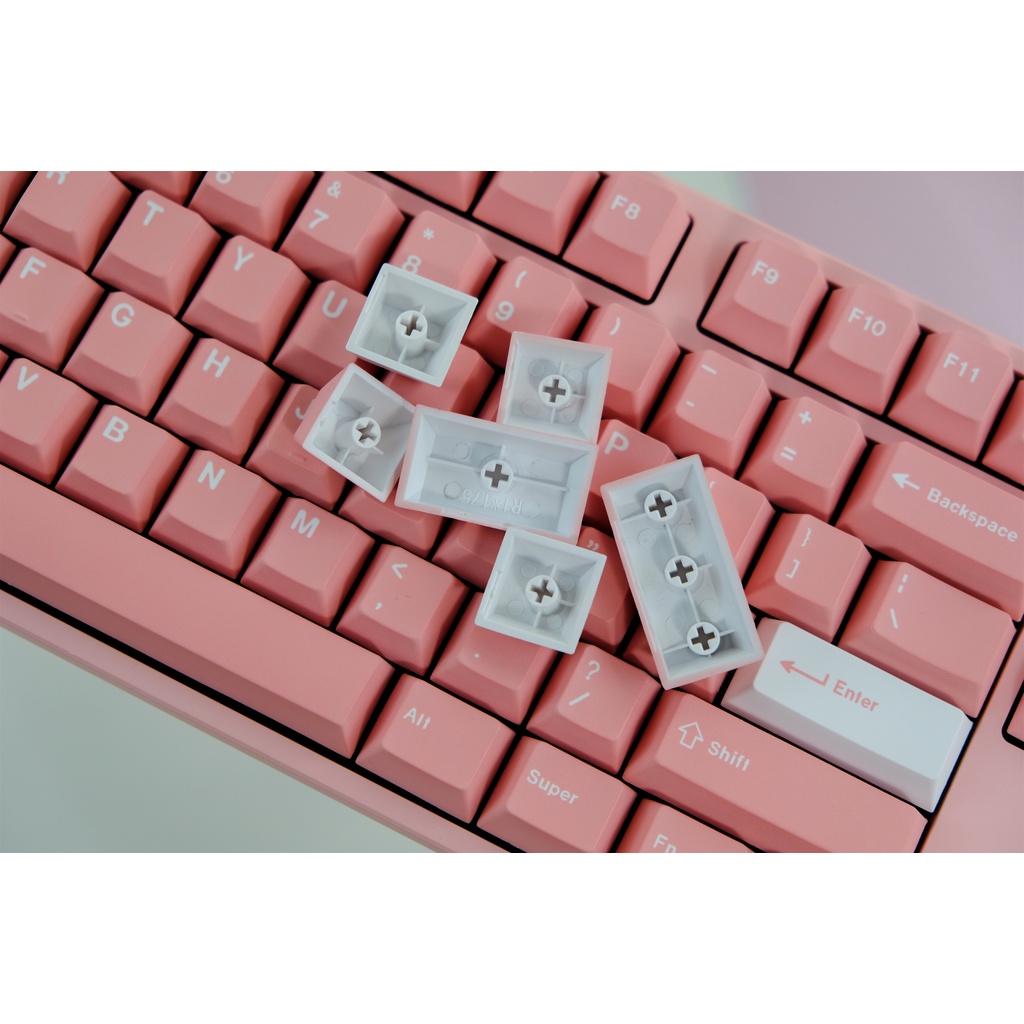 GMK Peach Keycaps, 129 phím PBT Keycaps Cherry Profile DYESUB Cá nhân