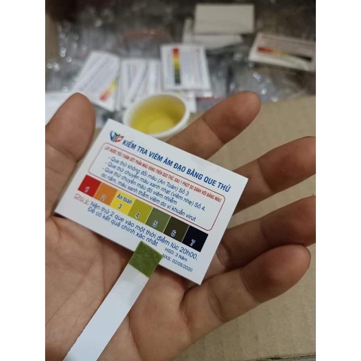QUE THỬ VIÊM PHỤ KHOA - QUE KIỂM TRA ÂM ĐẠO Tặng Cốc Thử Giá tốt/giá rẻ