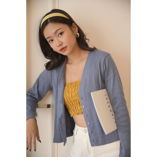 [Miều Fashionista] Áo khoác cardigan tay dài Short Sweater Coat