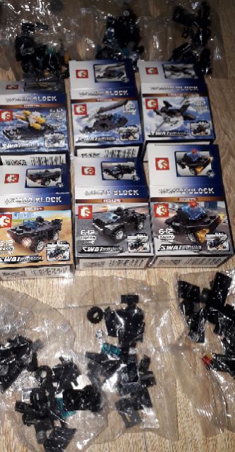 Sét lắp ráp Lego_SWat trực thăng phản lực 1020 có trên 300 chi tiết bằng nhựa ABS rất đẹp