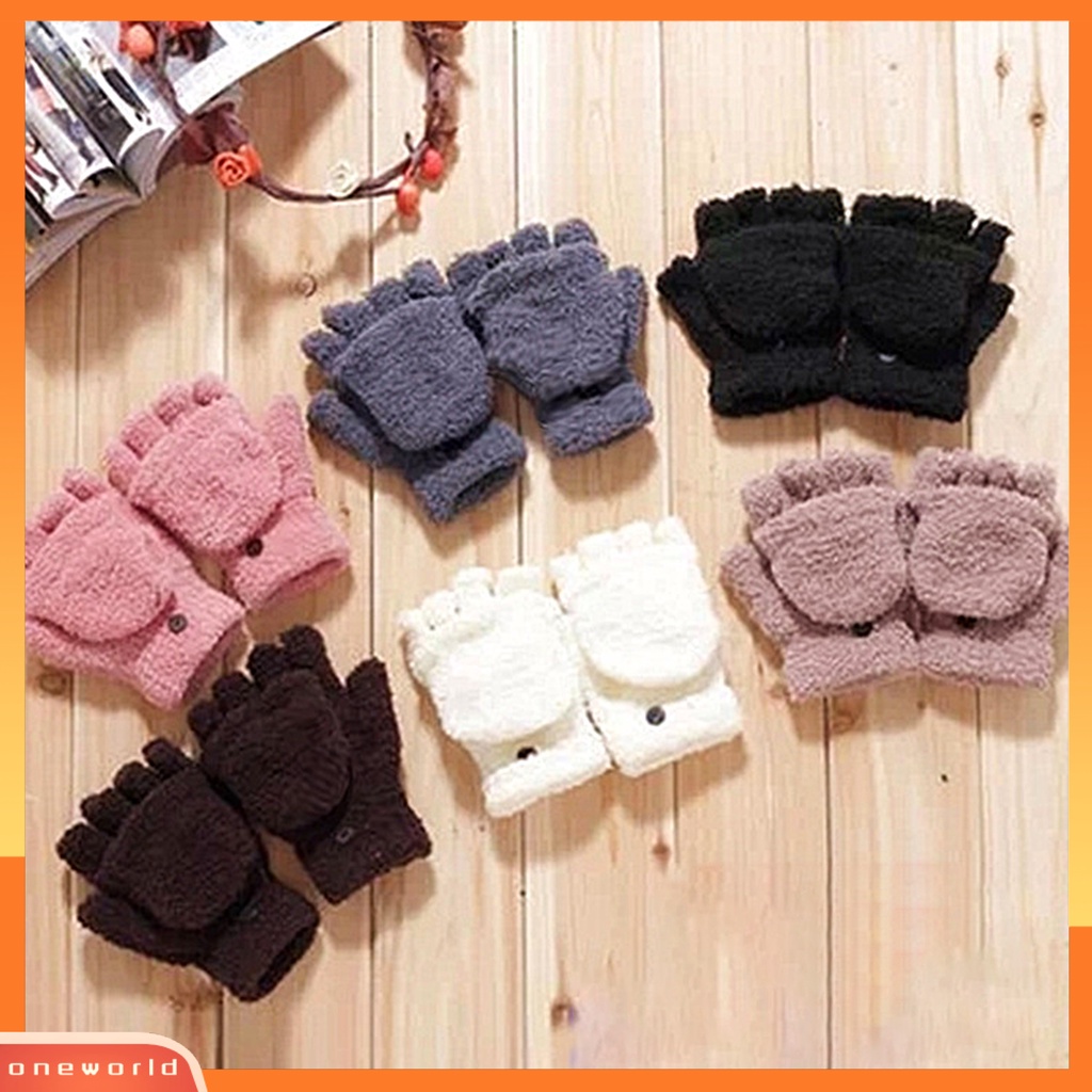 |Bộ Đồ Bơi Một Mảnh Dành Cho Nữ| 1 Đôi Găng Tay Hở Ngón Giữ Ấm Siêu Mềm Mại Màu Trơn Thời Trang Thu Đông Cho Nữ