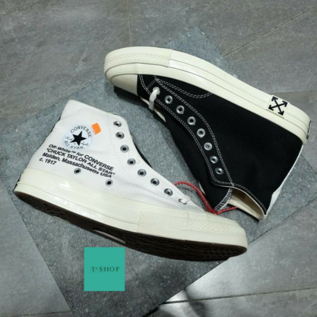 Giày thể thao CV all star chuck taylor OFF WHITE đen trắng