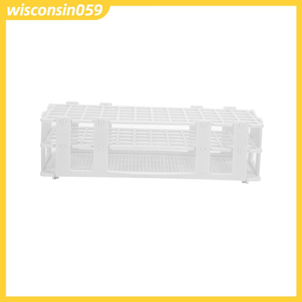 Wisconsin059 5Set Plastic Test Tube Rack 60 Hole Assembly Detachable Sample Bottle for Laboratory 16x16mm