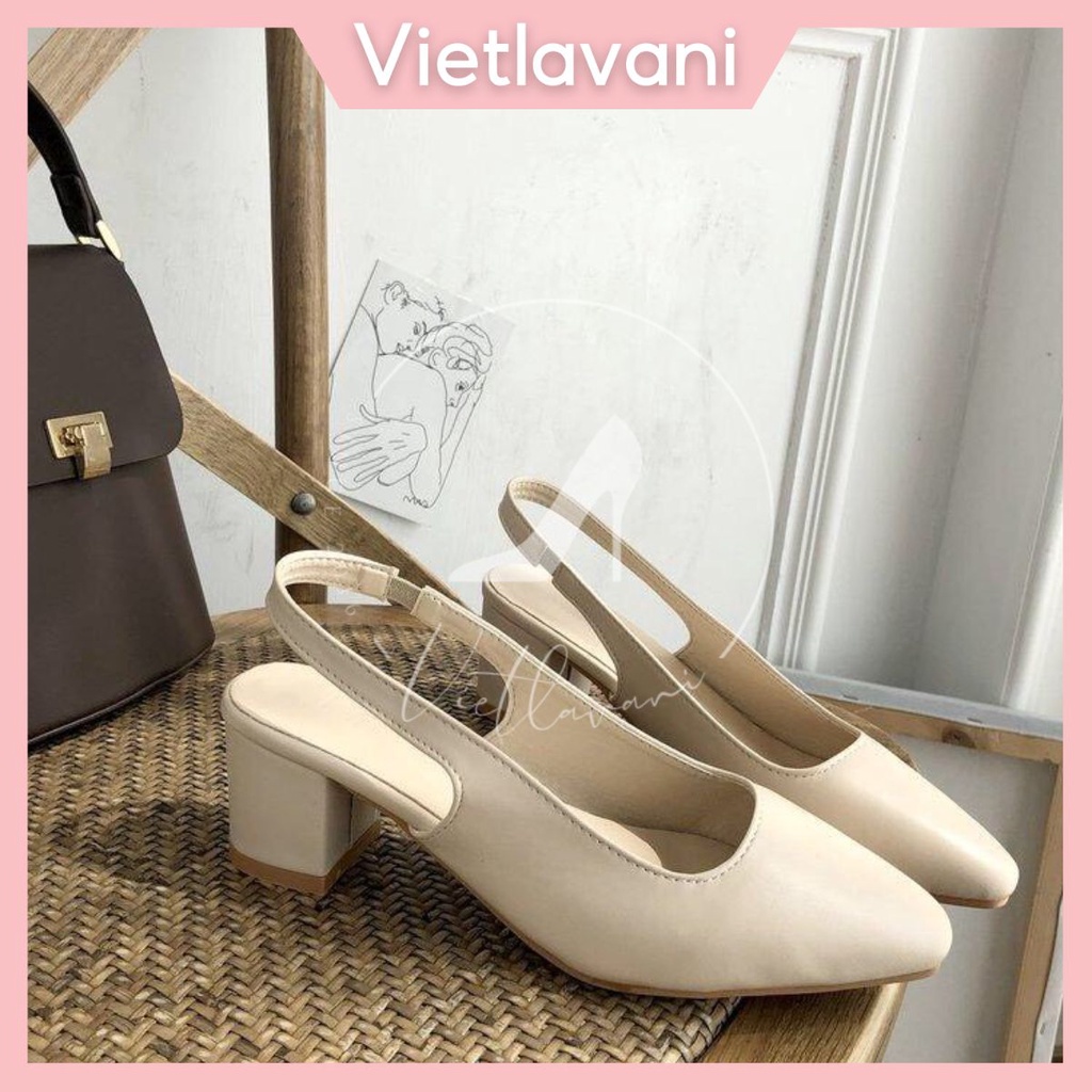 Giầy cao gót mũi nhọn 5p Quai Chun mã LNC8