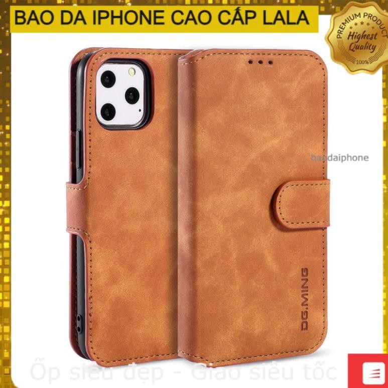 Bao Da Iphone 11/11 pro/11 pro max/ 12 /12 mini /12 pro /12 pro max hàng chuẩn - có gài - khe đựng thẻ tiện lợi | BigBuy360 - bigbuy360.vn
