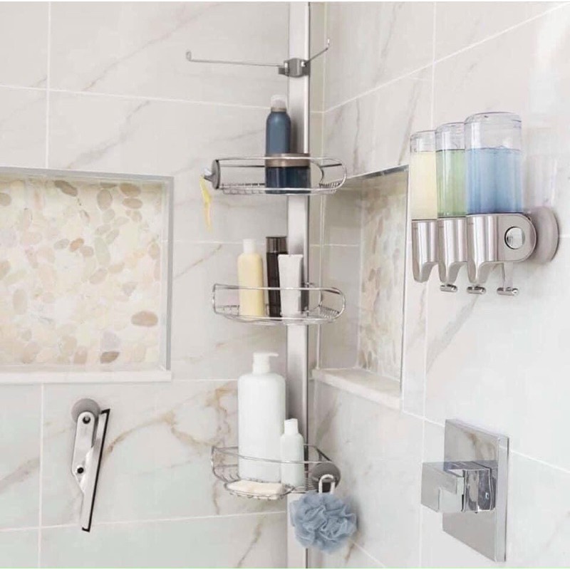 SET 3 BÌNH ĐỰNG SỮA TẮM, DẦU GỘI TREO TƯỜNG SIMPLE.HUMAN