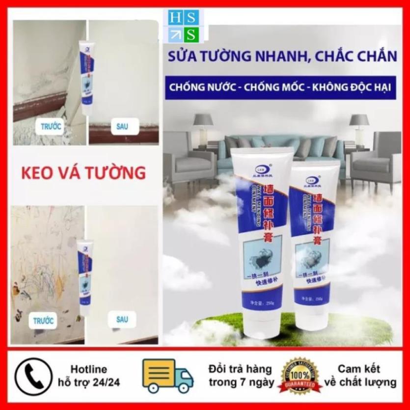 Tuýp Keo vá tường đa năng 250g keo vá vết nứt tường trầy xước bong tróc làm sạch vết bẩn - HS Shop Thủ Đức