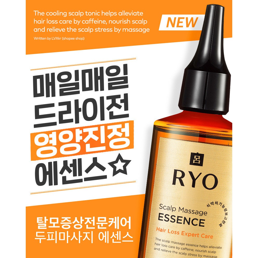 Nước Rửa Da Đầu 145ml/Tonic Làm Mát Da Đầu 145ml/Tinh Chất Massage Da Đầu 80ml Chăm Sóc Tóc Rụng Chuyên Nghiệp Hiệu RYO