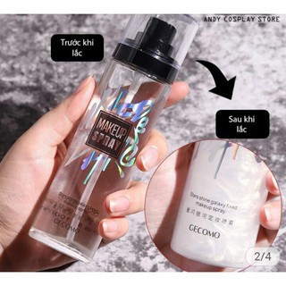 [Auth] Xịt khóa nền giữ lớp trang điểm, Xịt nhũ khóa makeup chính hãng GECOMO - tinh chất dưỡng da, cấp ẩm, làm trắng | BigBuy360 - bigbuy360.vn