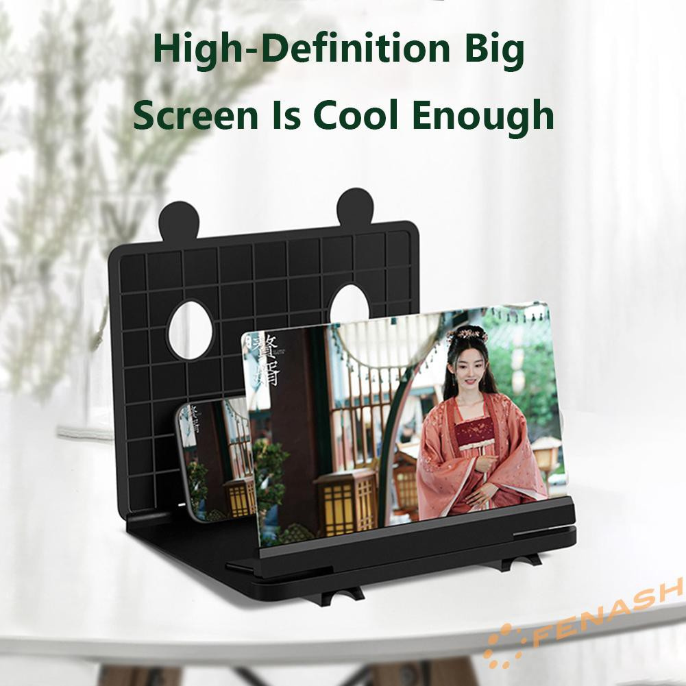 Kính Phóng Đại Màn Hình Hd 3d 10 Inch Có Thể Gấp Gọn Cho Điện Thoại