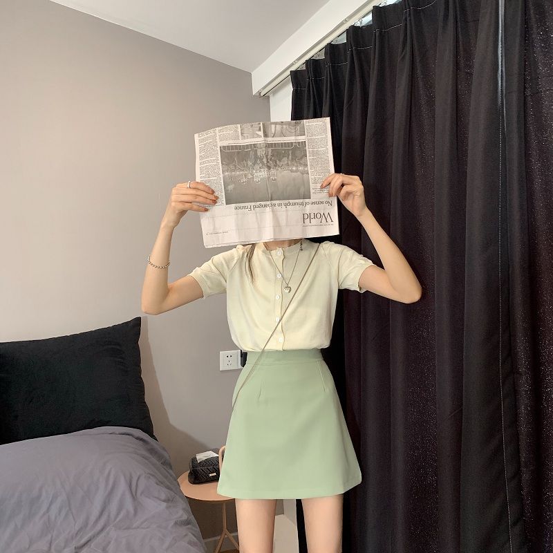 Chân Váy Ôm Ngắn Kiểu Chữ A Thời Trang Hàn Quốc 2021 Cho Nữ váy chân váy chữ a váy chữ a chân váy chữ a