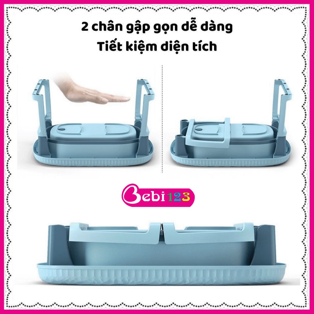 Bồn tắm, Thau tắm thành cao gấp gọn Pastel chắc chắn cho bé yêu