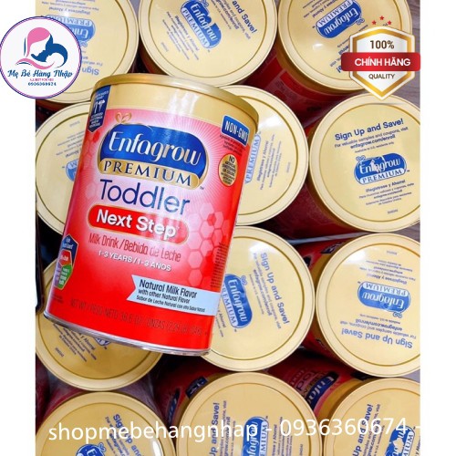 Sữa bột Enfagrow Toddler Mĩ mẫu mới nắp vàng 1,04kg