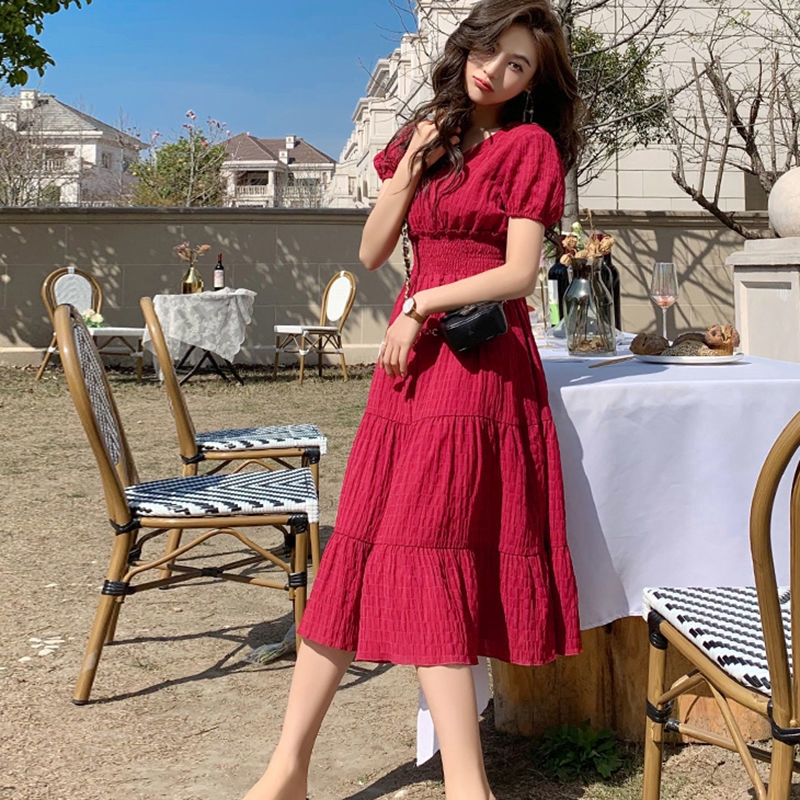 Đầm voan dáng dài phong cách Hàn Quốc thanh lịch cho nữ