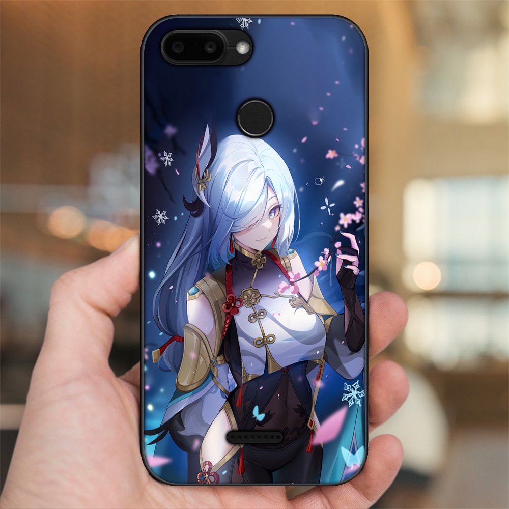 Ốp lưng Xiaomi Redmi 6 viền đen in hình Shenhe Genshin Impact