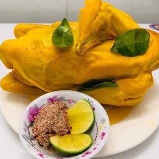 GÀ RI Ủ MUỐI NGUYÊN CON KÈM MUỐI CHẤM CHUẨN VỊ