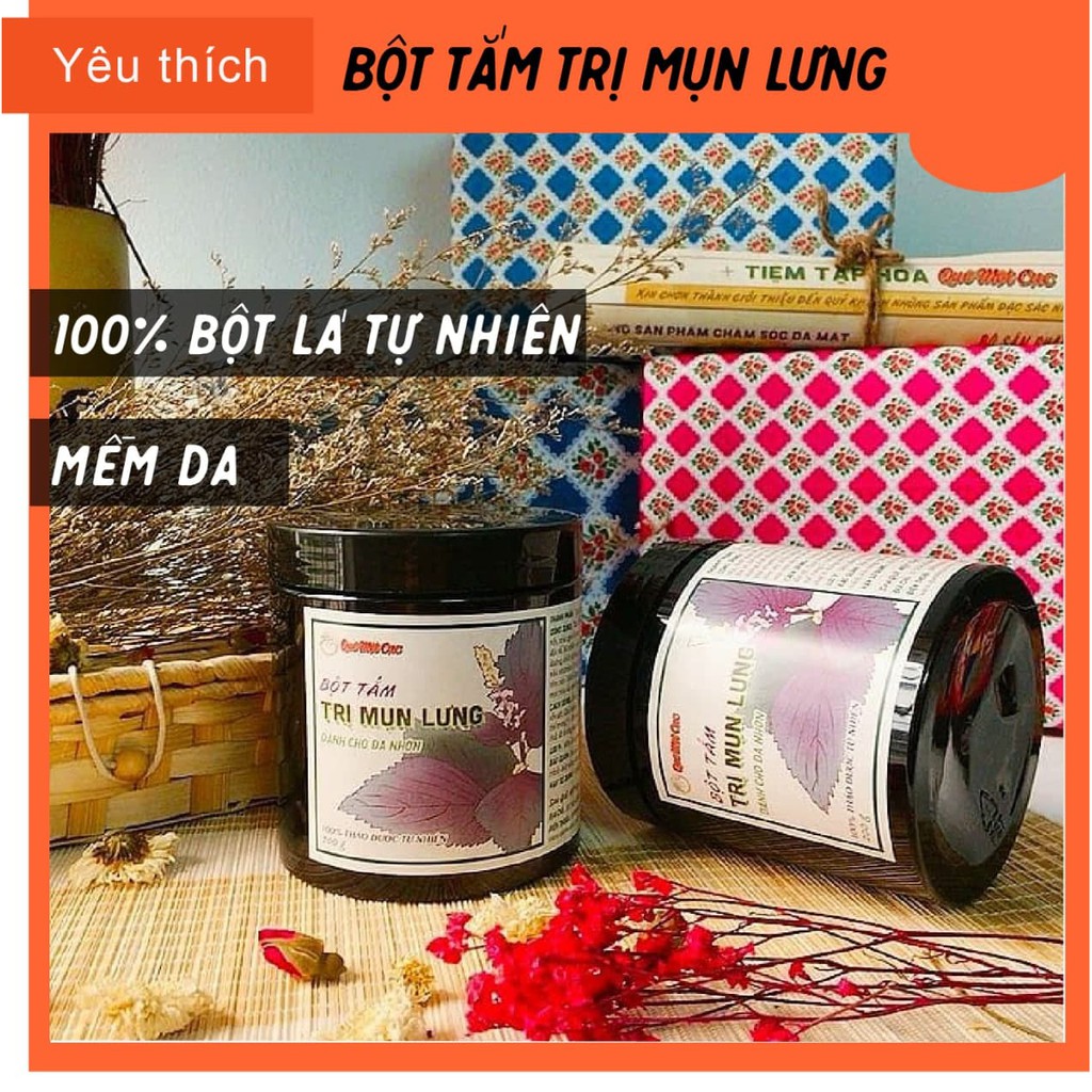 COMBO TẮM SẠCH MỤN LƯNG & CHĂM SÓC DA TOÀN DIỆN THIÊN NHIÊN - HANDMADE BY QUÊ MỘT CỤC