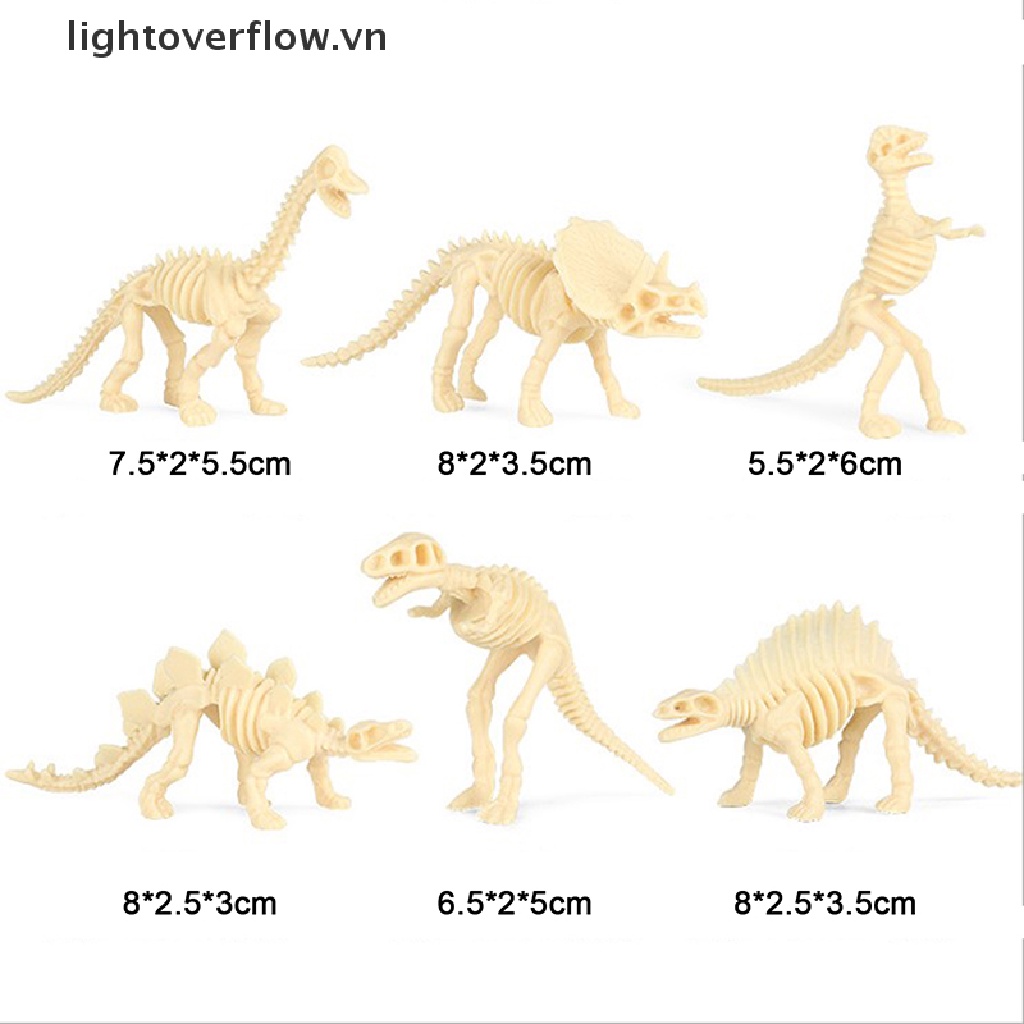 Bộ 12 Mô Hình Xương Khủng Long Mini