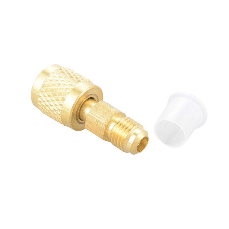 ✿ Khớp Nối Sạc R410a Bằng Đồng Thau Từ 1 4 Đầu Đực Sang 5 16 Đầu Cái