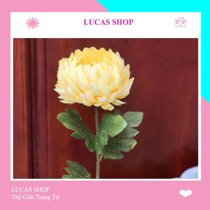 Hoa giả- hoa cúc đại đóa cao cấp trang trí nhà cửa, decor chụp ảnh Studio Bền, Đẹp, Tinh Tế