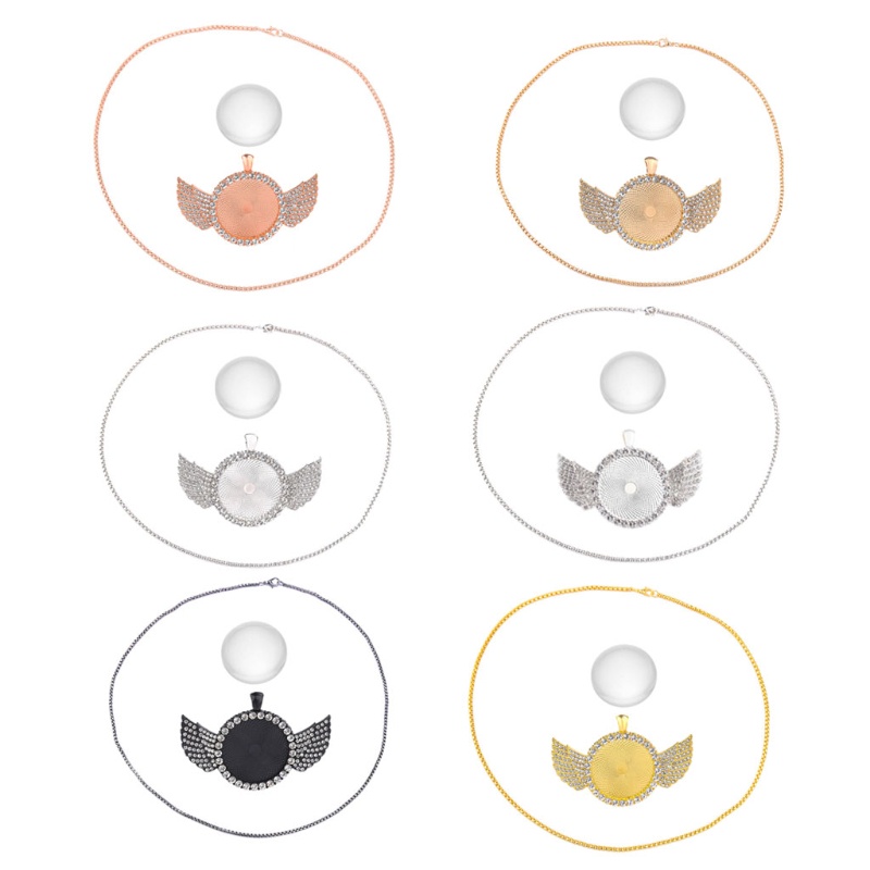 Set 10 Khay Tròn Bằng Thủy Tinh Cabochon Trong Suốt Dùng Làm Mặt Dây Chuyền DIY