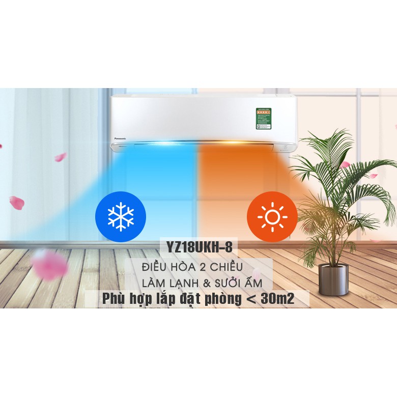 Điều hòa Panasonic 2 chiều 18.000BTU inverter YZ18UKH-8