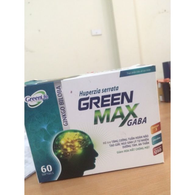 Green Max Gaba hộp 60 viên ( Ginkgo biloba bổ não) | Thế Giới Skin Care