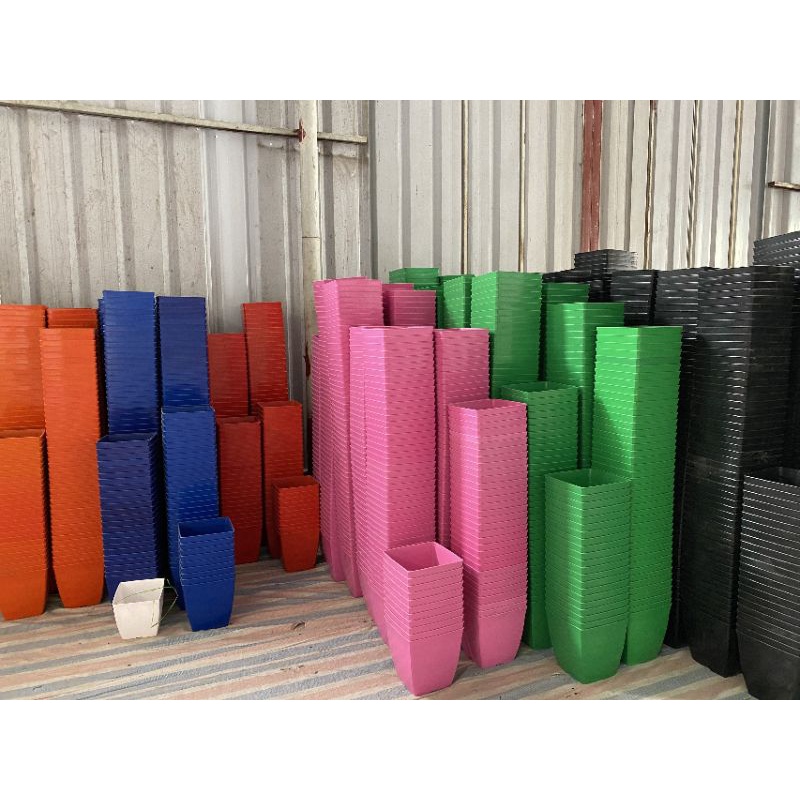 Chậu nhựa vuông V25x25cm hàng dày loại 1 đủ màu