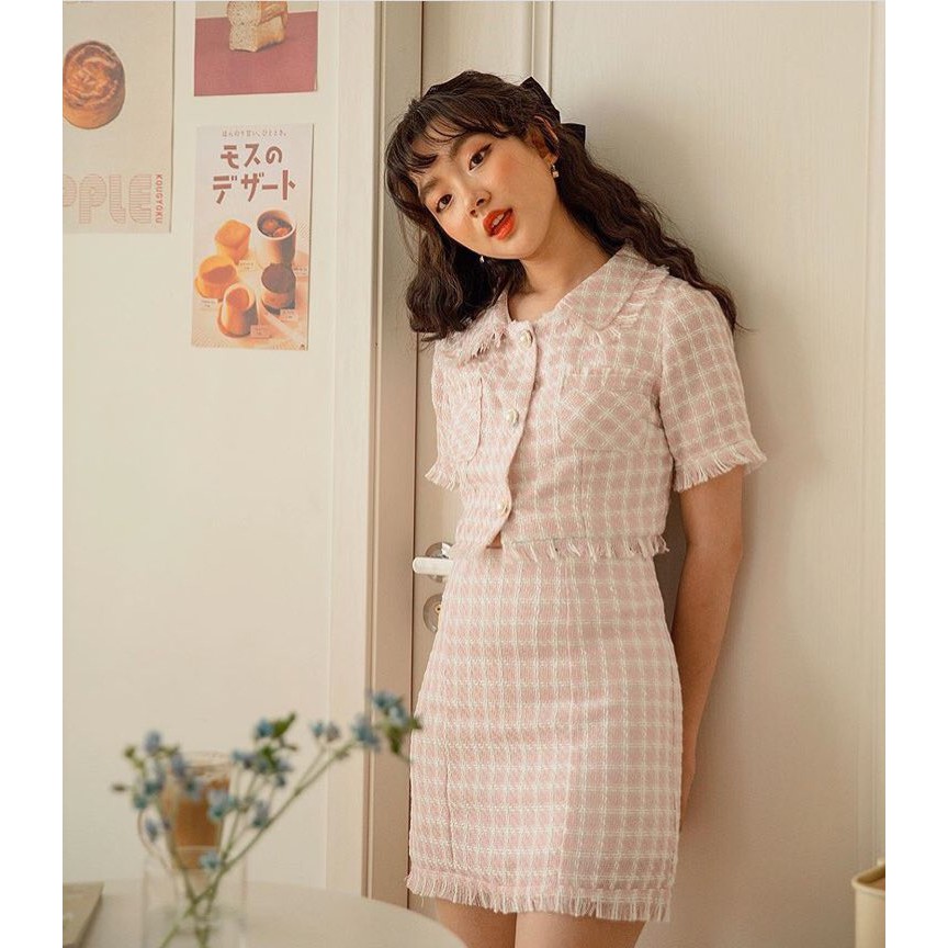 Naked By V - Áo dạ Tweed Jacket