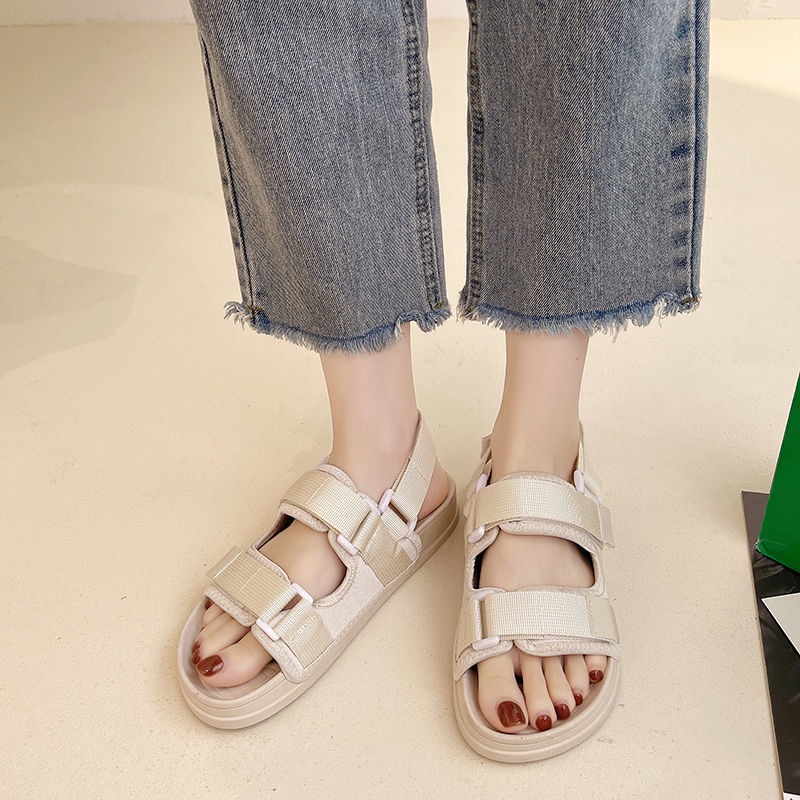 Xăng đan Đế Phẳng Chống Trượt Dễ Phối Đồ Thời Trang Mùa Hè Phong Cách Hàn Quốc Hàng Mới Cho Nữ