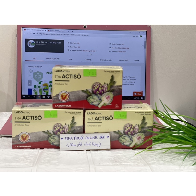 Trà Artiso mát gan thanh lọc đẹp da thư giãn mẫu mới