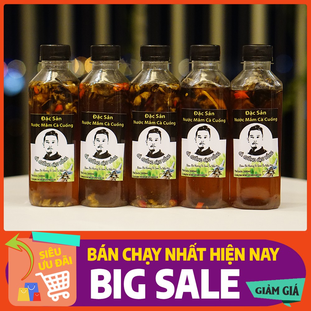 COMBO 5 CHAI NƯỚC MẮM CÀ CUỐNG CẬU BỐNG - HOMEMADE TRUYỀN THỐNG